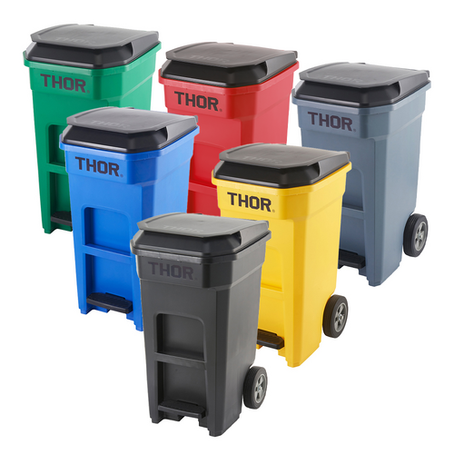 120L THOR Step-On Roll-out Pedal Bin 52.0CM X 66.3CM X 94.0CM H
