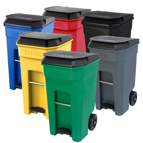 240L THOR Step-On Roll-out Bin 64.5CM X 76.0CM X 115.0CM H
