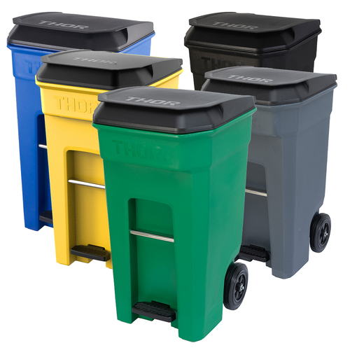 360L THOR Step-On Roll-out Pedal Bin 72.7CM X 94.9CM X 117.0CM H
