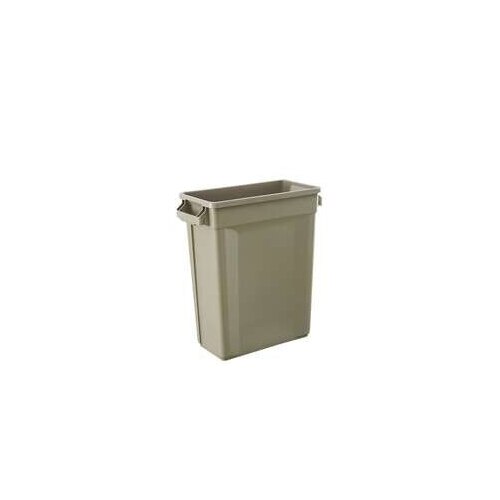 60L Svelte Slim Waste Bin - 507 X 272 X 632mm(excluding Handle Size) - Beige