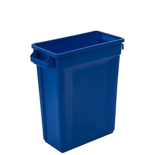 60L Svelte Slim Waste Bin - 507 X 272 X 632mm(excluding Handle Size) - Blue