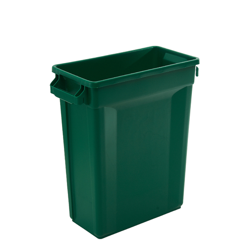 60L Svelte Slim Waste Bin - 507 X 272 X 632mm(excluding Handle Size) - Green