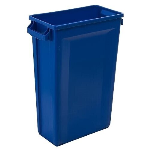 87L Svelte Slim Waste Bin - 507 X 272 X 756mm(excluding Handle Size) - Blue