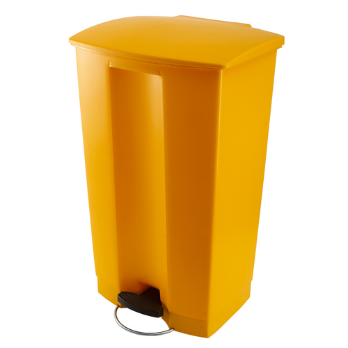 87L Step-On Bin - Yellow 50.2CM X 44.7CM X 82.6CM H
