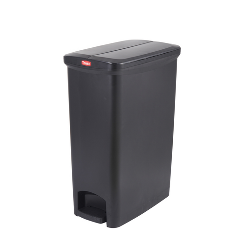 50L Svelte Step-On Bin - Black 30.7CM X 50.7CM X 72.1CM H