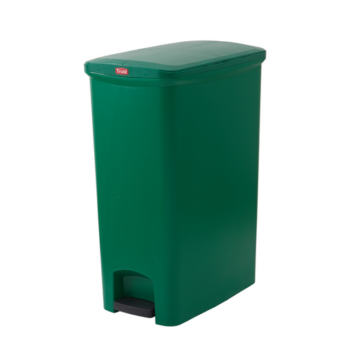 68L Svelte Step-On Bin - Green 34.7CM X 54.4CM X 78.2CM H