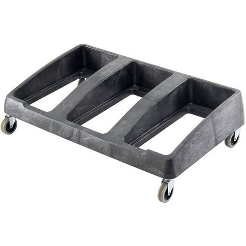 3 Compartment Plastic Dolly - Suits Slim Line Waste Rectangular Bin