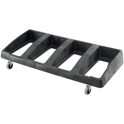 4 Compartment Plastic Dolly - Suits Slim Line Waste Rectangular Bin