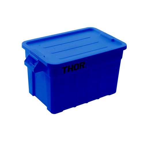 75L Thor  Plastic Storage Stackable Container With Lid - Food Grade - Blue