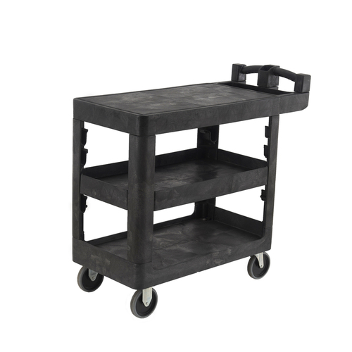 230kg Rated 3 Tier Bitbar Utility Cart - 978 x 435 x 968mm