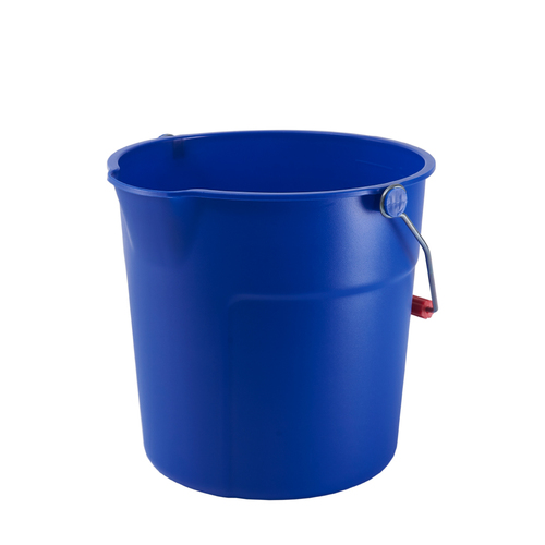13L Plastic Round Bucket - Blue
