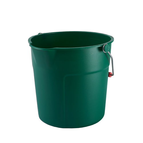 13L Plastic Round Bucket - Green