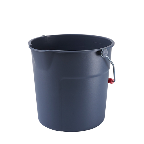 13L Plastic Round Bucket - Grey
