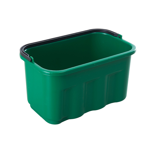 9.5L Plastic Quadrate Bucket - Green