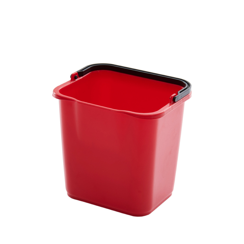 4.7L Plastic Quadrate Bucket - Red