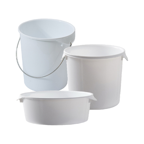 Round Storage Container - White
