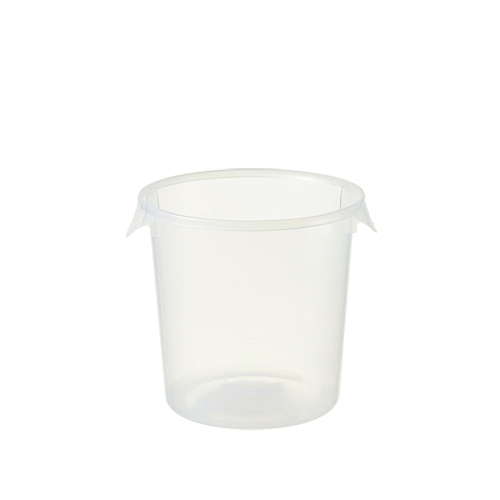 3.8L Plastic Round Storage Container - Semi Clear