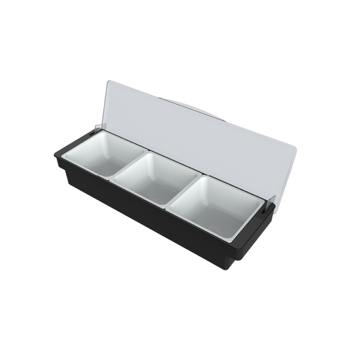 Condiment Dispenser With Three 0.9L Insert