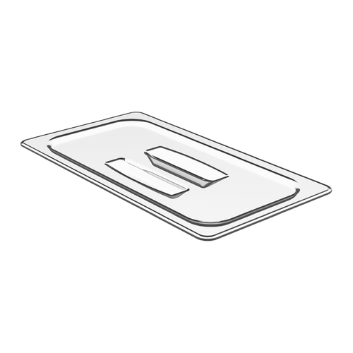 Lid, Cold Food Pan Cover with Handle, 1/3 Size - BPA-free