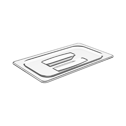 Lid, Cold Food Pan Cover with Handle, 1/4 Size - BPA-free
