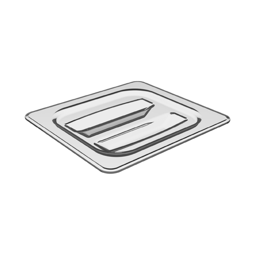 Lid, Cold Food Pan Cover with Handle, 1/6 Size, Tritan, BPA-free