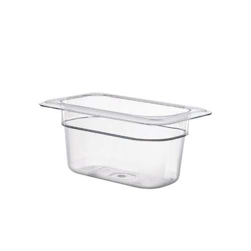 0.8L 1/9 Size Cold Food Pan BPA-Free - Clear