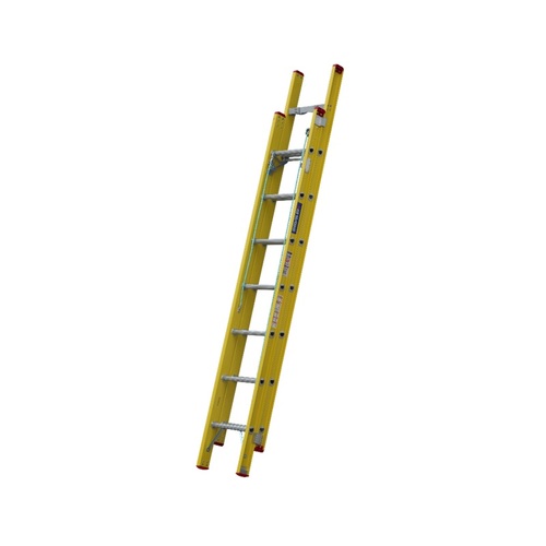 Indalex 14 Steps 135kg Rated Industrial Fibreglass Extension Ladder