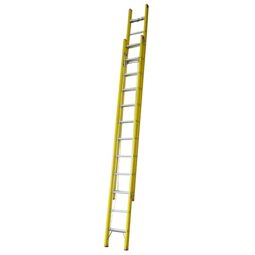 Indalex 22 Steps 135kg Rated Industrial Fibreglass Extension Ladder
