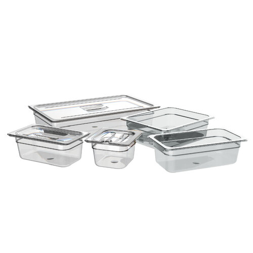 1/4 Size Cold Food Pan BPA-Free - Clear