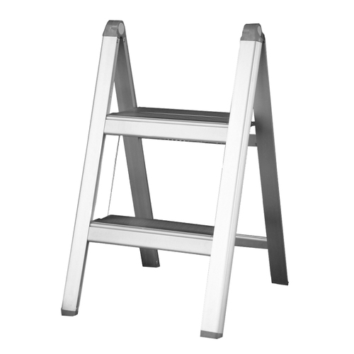 Indalex 2 Steps 100kg Rated Light Duty Slimline Aluminium Ladder 