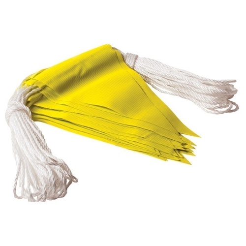 Bunting Safety Flag - PVC - Yellow