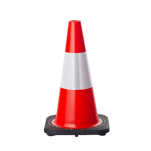 Traffic Cone Reflective Orange - Witches Hat - 450mm High