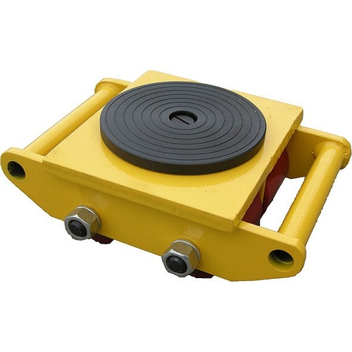 4 Tonnes Rated Loading Skate Trolley Load Mover - Rubber Top