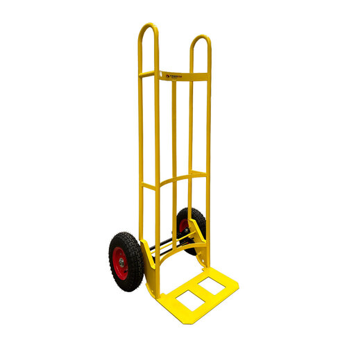 300kg Rated Handtruck Tilt Trolley Heavy Duty With Pneumatic Wheels
