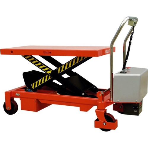 500kg Rated - Electric Scissor Lift Trolley - 1025mm Lift