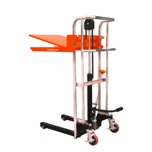 400kg Rated Manual Platform Lifting Hand Stacker - Removable Platform 