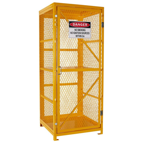 Gas Cylinder Locker Suits Eight 18kg Rated LPG Horizontal Cylinders- 787 X 762 X 1651 mm