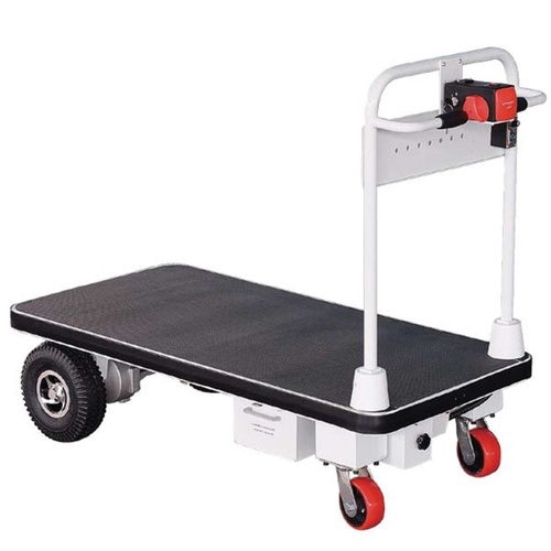 400kg Rated Powered Heavy Duty Industrial Trolley Cart - 4 Wheel