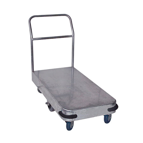 450kg Rated Heavy Duty Steel Platform Stock Trolley - Single Tier - 990 x 460mm