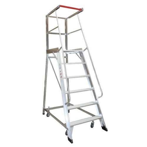 6 Steps Monstar Ladder 150kg Rated Order Picker Aluminium Ladder - 1.6m 