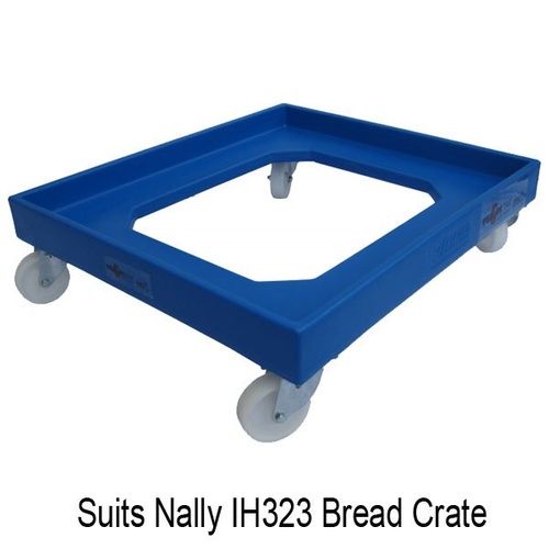 140kg Rated Bread Crate Dolly - Plastic - 620 x 710mm