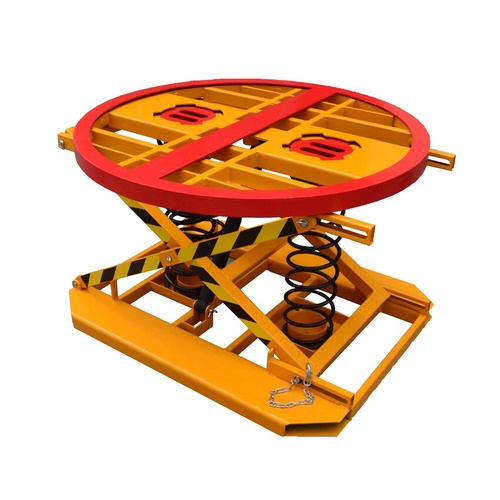 2000kg Rated - Pallet Positioner Leveller Rotating - Turntable Top