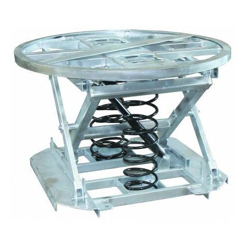 2000kg Rated - Pallet Positioner Leveller Rotating Galvanised - Turntable Top