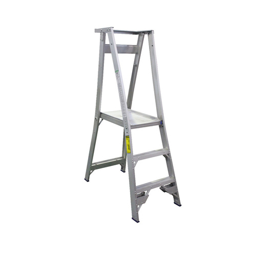 Indalex 3 Steps 150kg Rated Aluminium Platform Ladder - 0.9m