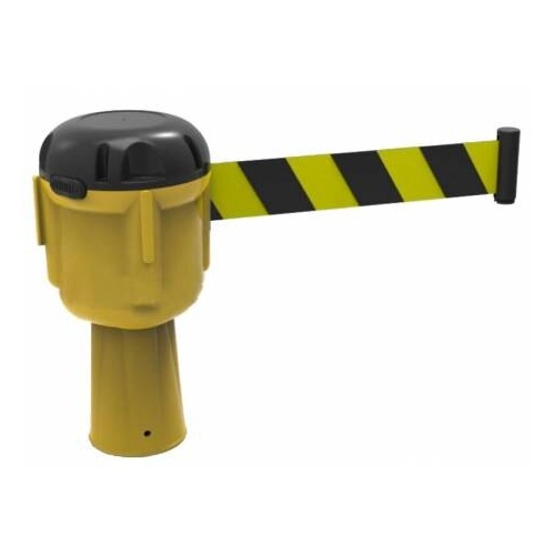 Retractable Tape Barrier - Black/Yellow