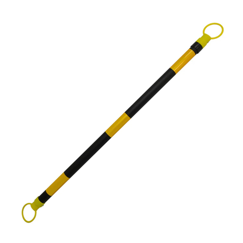 Reflective Traffic Cone - Retractable Bar - Black/Yellow