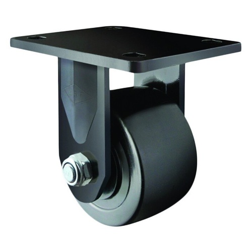 300kg Rated Heavy Duty Nylon Castor - 50mm Low Profile with Plate Rigid