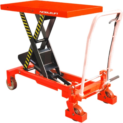 750kg Rated Manual Scissor Lift Trolley - 900mm Lift