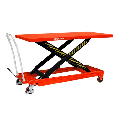 500kg Rated Manual Scissor Lift Trolley - 915mm Lift