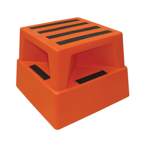 260kg Rated Step Stool Step Up Anti Slip - Orange